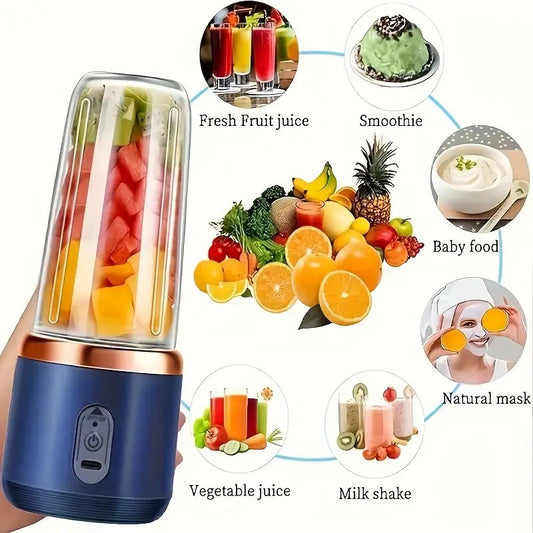 Aspiral Compact USB Rechargeable Mini Blender for Juices Smoothies and Shakes