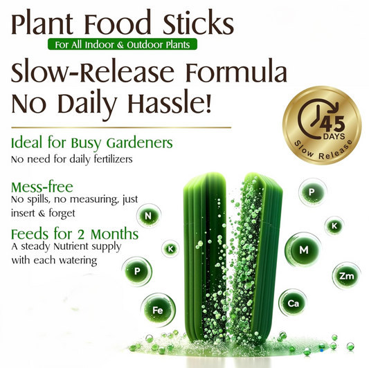 Aspiral Fertilizer Sticks for Potted Plants (25 Sticks) – 45 Days Plant Food for Indoor & Outdoor Pots | Mess-Free Nutrient Boost with Essential NPK & Micronutrients