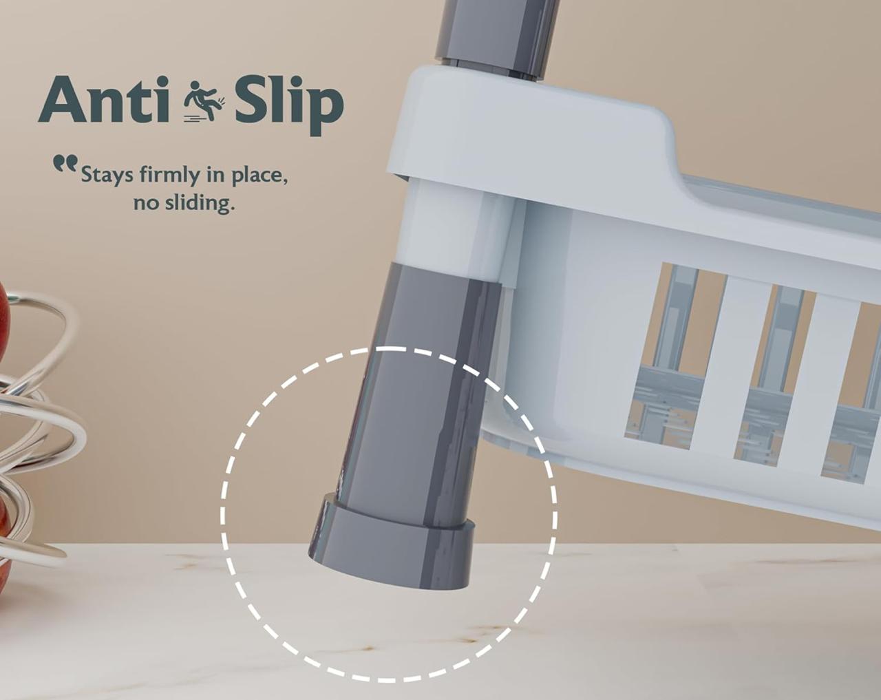 Aspiral Multi-Purpose 3-Tier Kitchen Trolley & Organizer - Space Saving Storage Rack for Fruits, Vegetables & Kitchen Essentials