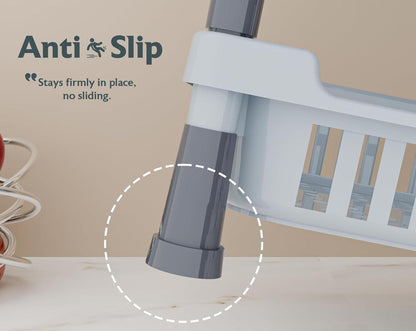 Aspiral Multi-Purpose 3-Tier Kitchen Trolley & Organizer - Space Saving Storage Rack for Fruits, Vegetables & Kitchen Essentials