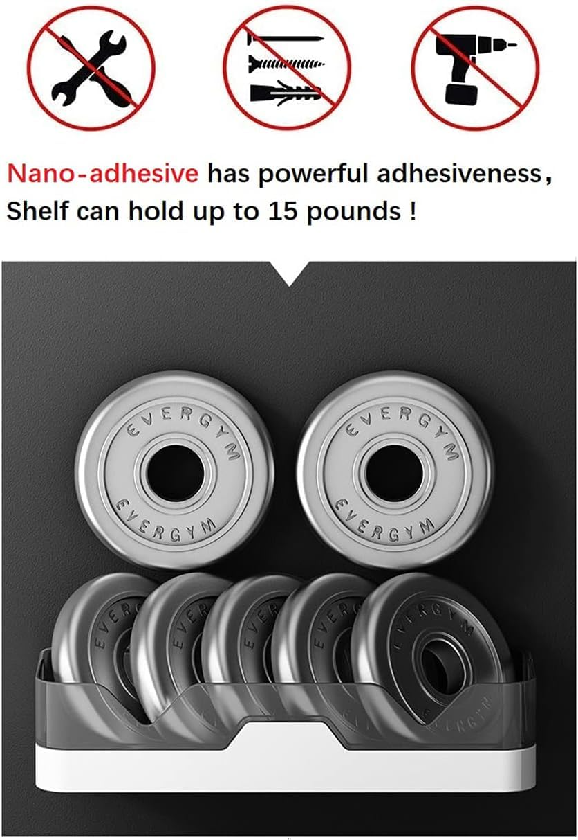 Aspiral Premium Wall-Mounted Bathroom Storage Rack - No-Drill Organizer Shelf