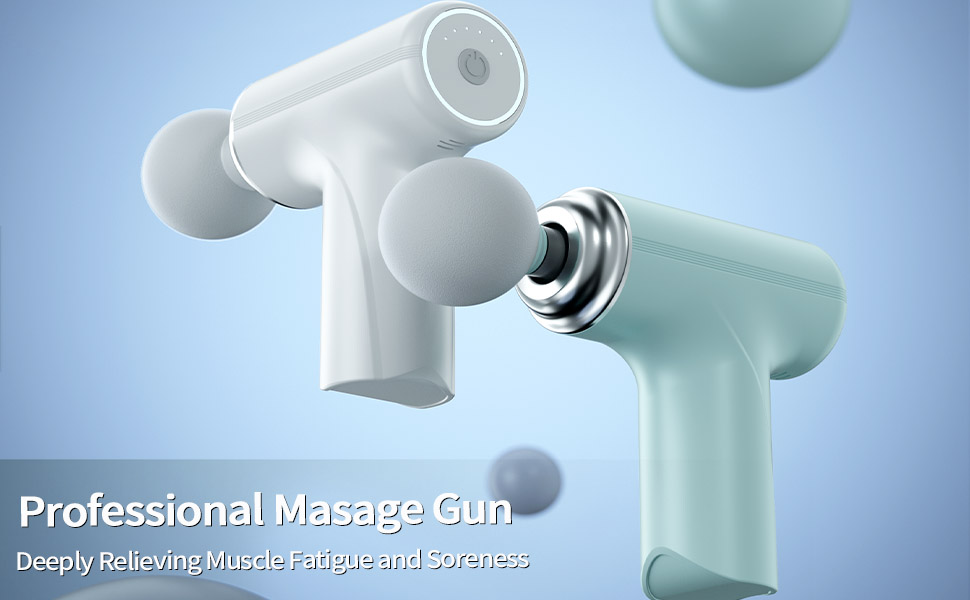 Aspiral Deep Tissue Percussion Massage Gun | 6mm Amplitude Muscle Relaxation Device with 4 Silicone Heads