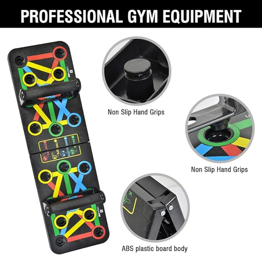 Aspiral 4-in-1 Color-Coded Push Up Board – Professional Home Gym Chest & Upper Body Workout System