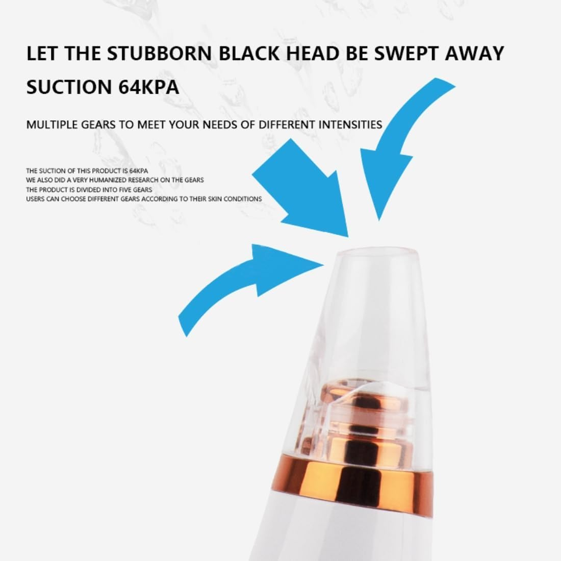 Aspiral Professional Electric Blackhead Remover Vacuum | Deep Pore Cleanser, Whitehead & Acne Suction Device with 3 Modes