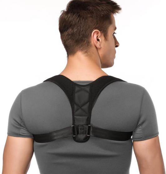 Aspiral Adjustable Posture Corrector Belt for Men & Women | Upper Back & Shoulder Support Brace & Back Pain Relief