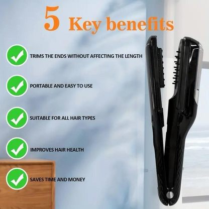Aspiral Split-End Hair Trimmer With Double-Sided Cutter | Rechargeable Type-C Hair Repair & Trimming Tool