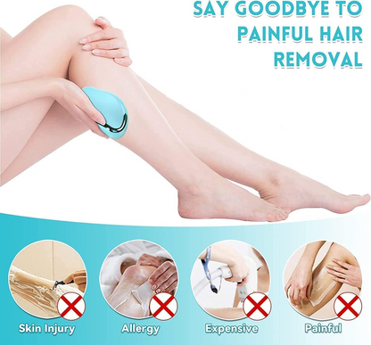 Aspiral Crystal Hair Remover For Women And Men,Stone Smooth Skin Crystal Painless Hair Removal Stone