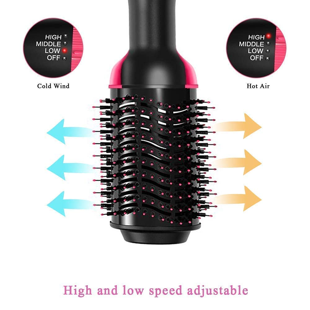 Aspiral Hot Air Hair Dryer Brush & Volumizer | Blow Dryer Brush for Straightening, Curling & Styling | 3-Speed Adjustable with 360° Swivel Cord