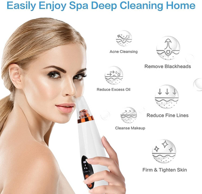 Aspiral Professional Electric Blackhead Remover Vacuum | Deep Pore Cleanser, Whitehead & Acne Suction Device with 3 Modes