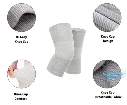 Aspiral Knee Warmer Support - Breathable Bamboo Knee Cap Brace for Pain Relief & Injury Protection