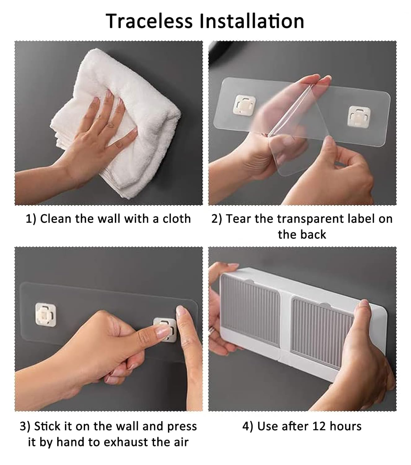 Aspiral Wall Mounted Soap Box With Lid Double Grids Soap Draining Rack