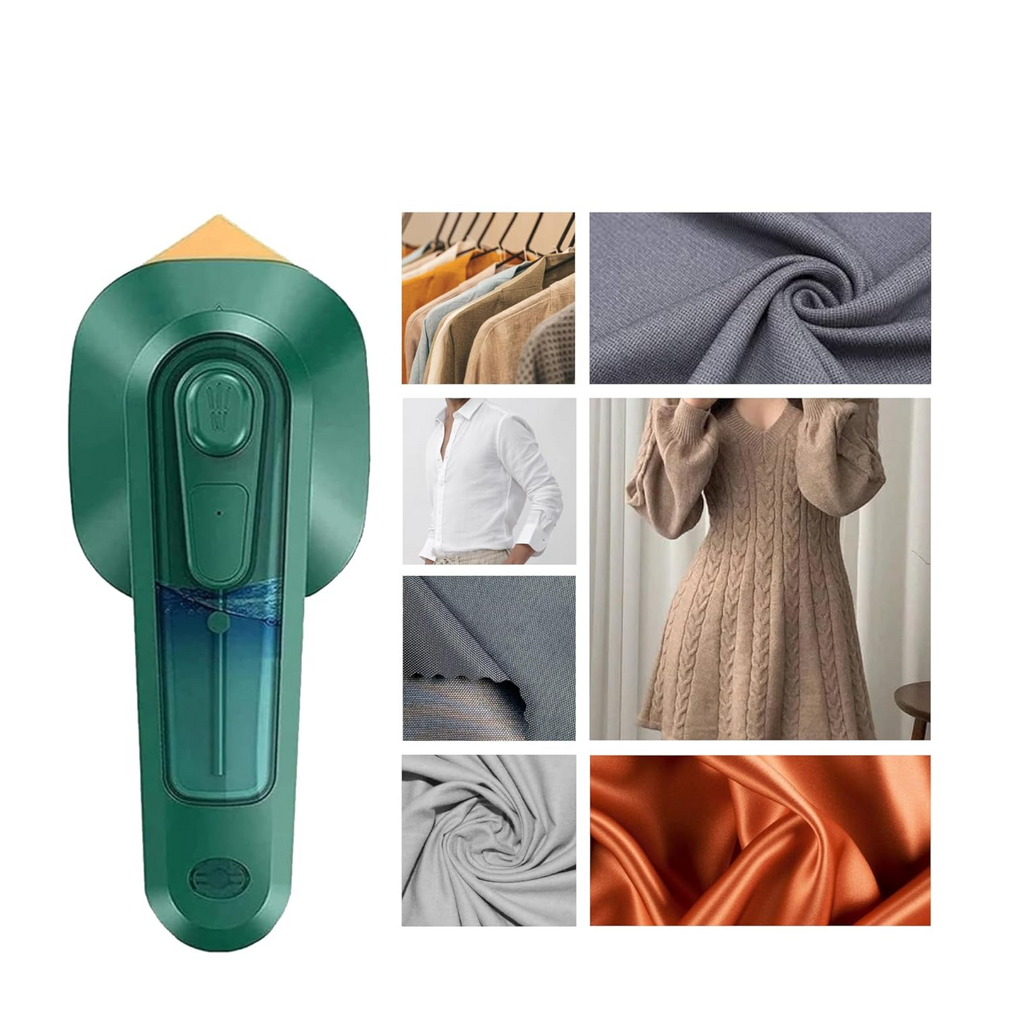 Aspiral Portable Handheld Steam Iron – Compact Travel Iron with Strong Steam Spray & Titanium Soleplate