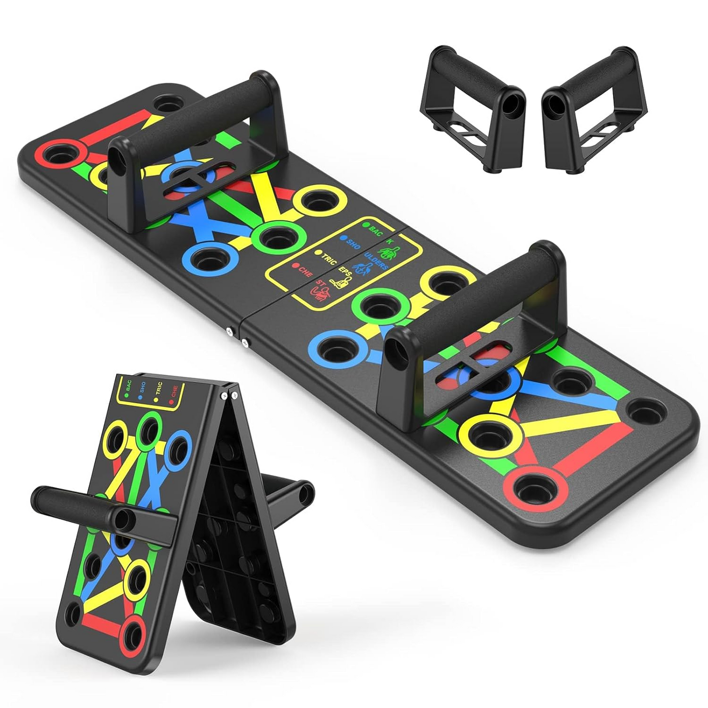 Aspiral 4-in-1 Color-Coded Push Up Board – Professional Home Gym Chest & Upper Body Workout System