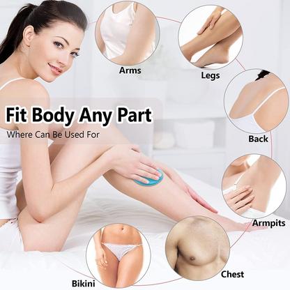 Aspiral Crystal Hair Remover For Women And Men,Stone Smooth Skin Crystal Painless Hair Removal Stone