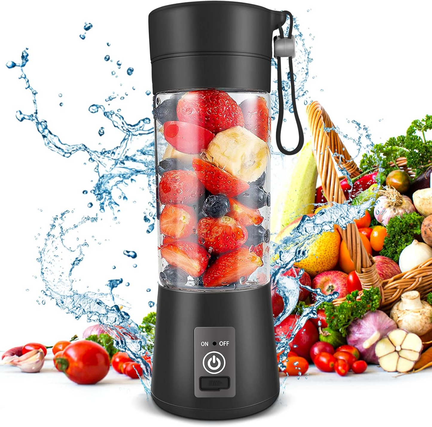 Aspiral Portable USB Rechargeable Blender | Mini Smoothie Maker for Juices, Shakes, Baby Food & Smoothies