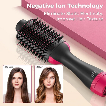Aspiral Hot Air Hair Dryer Brush & Volumizer | Blow Dryer Brush for Straightening, Curling & Styling | 3-Speed Adjustable with 360° Swivel Cord